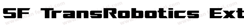 SF TransRobotics Extended Bold Italic字体转换